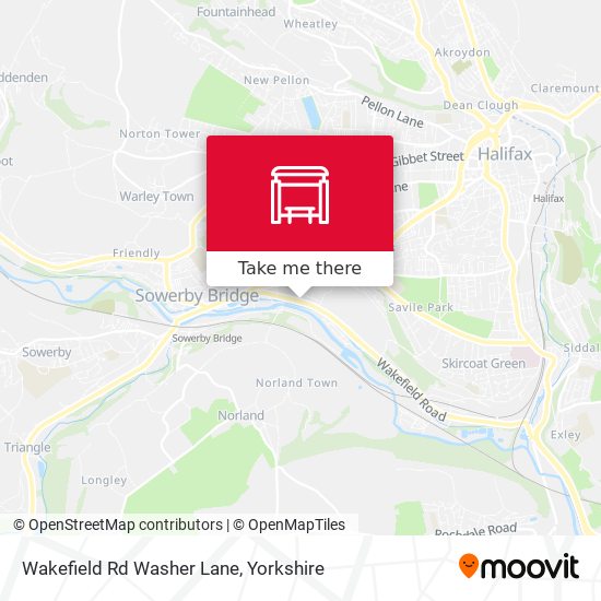 Wakefield Rd Washer Lane map