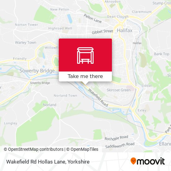Wakefield Rd Hollas Lane map