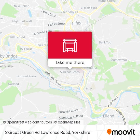 Skircoat Green Rd Lawrence Road map