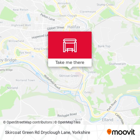 Skircoat Green Rd Dryclough Lane map