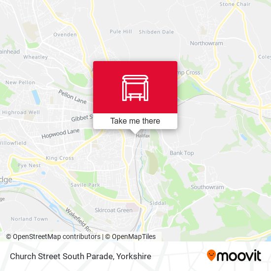 Church Street South Parade map