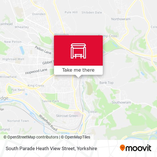 South Parade Heath View Street map