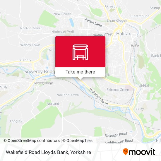 Wakefield Road Lloyds Bank map