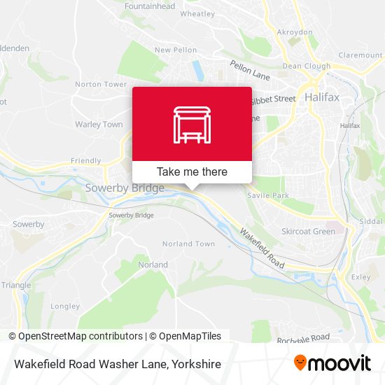 Wakefield Road Washer Lane map