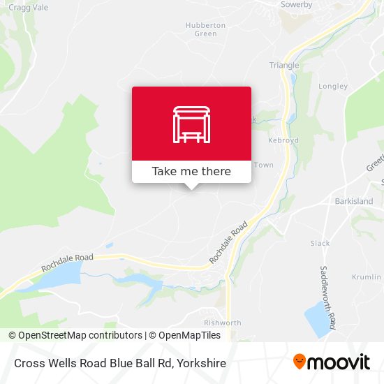 Cross Wells Road Blue Ball Rd map