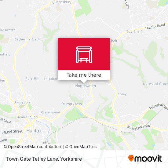 Town Gate Tetley Lane map