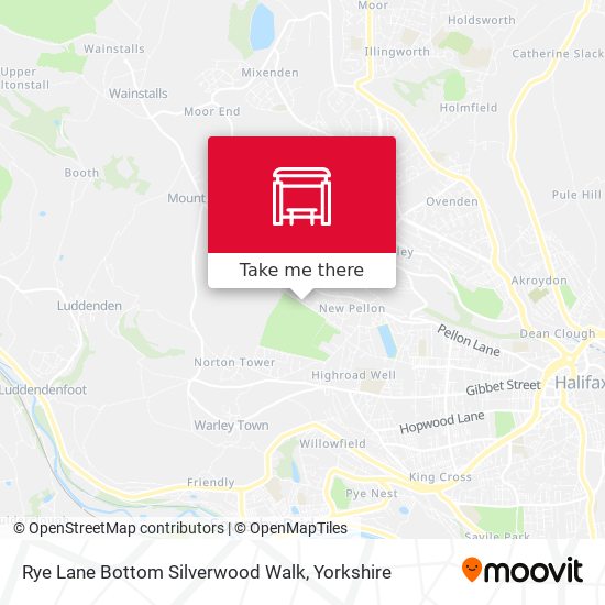 Rye Lane Bottom Silverwood Walk map