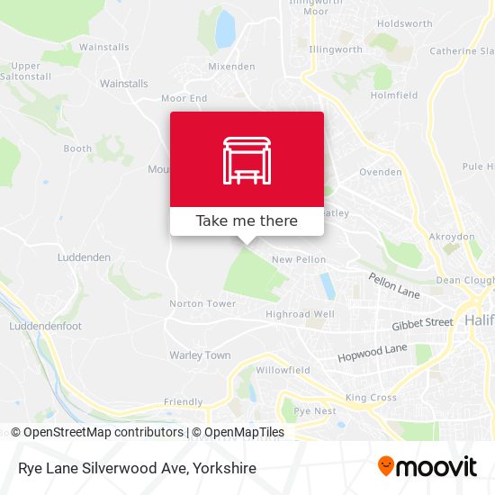 Rye Lane Silverwood Ave map