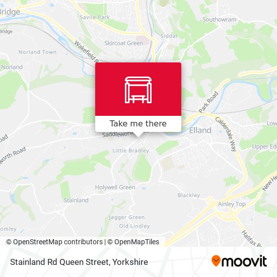 Stainland Rd Queen Street map