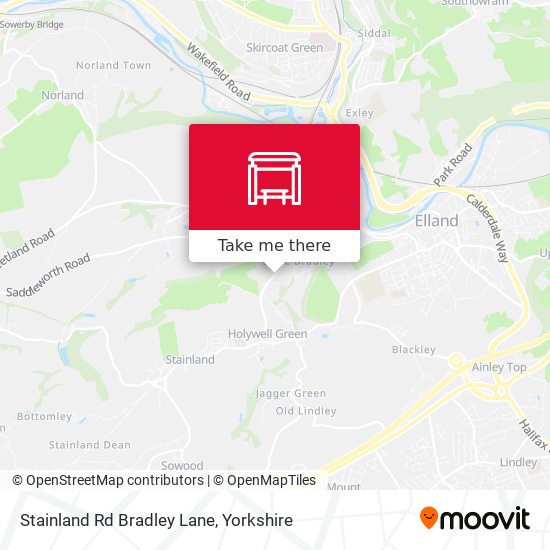 Stainland Rd Bradley Lane map