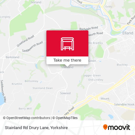 Stainland Rd Drury Lane map
