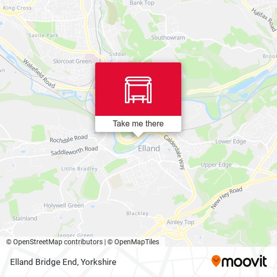 Elland Bridge End map