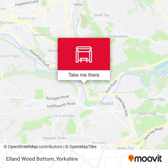 Elland Wood Bottom map