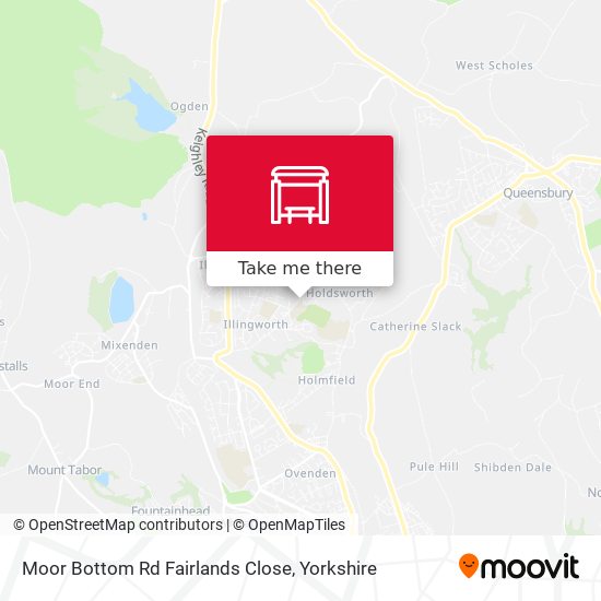 Moor Bottom Rd Fairlands Close map