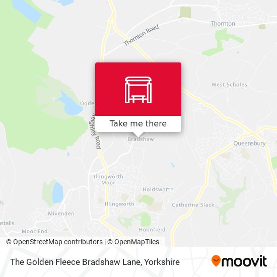 The Golden Fleece Bradshaw Lane map