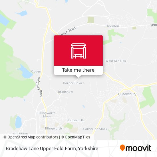 Bradshaw Lane Upper Fold Farm map