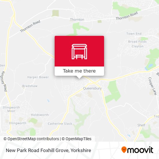 New Park Road Foxhill Grove map