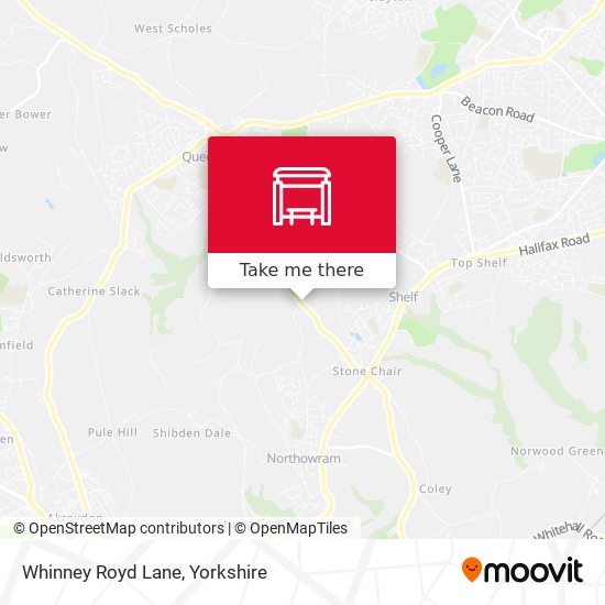 Whinney Royd Lane map