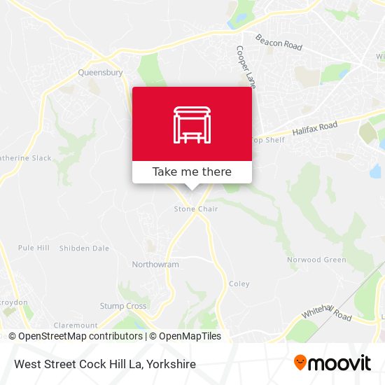 West Street Cock Hill La map