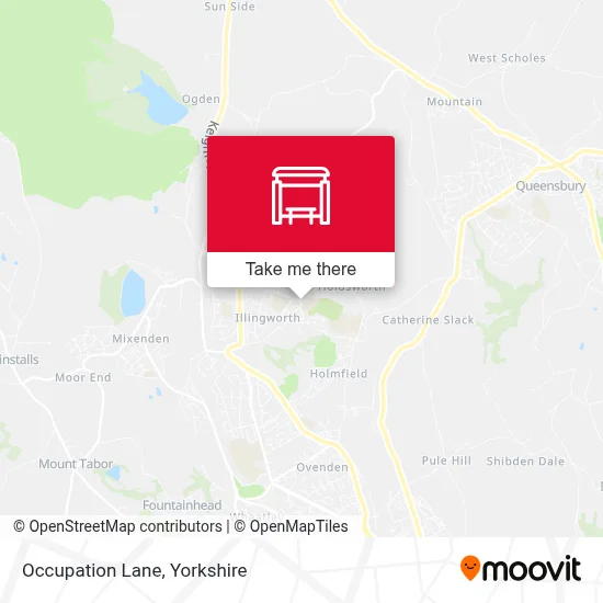 Occupation Lane map
