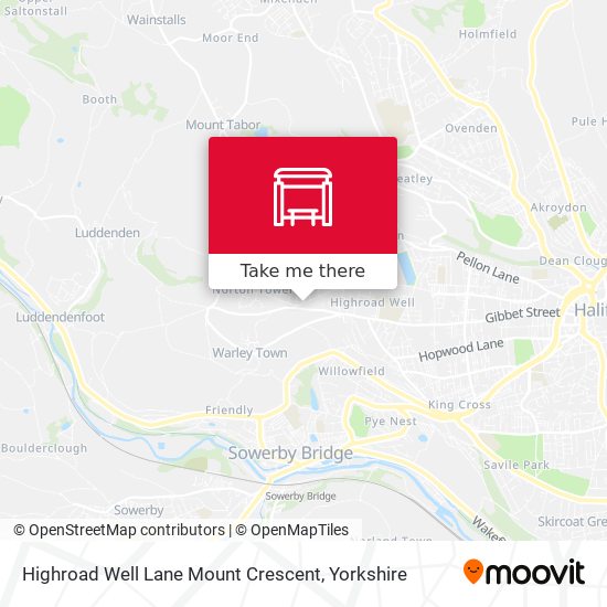 Highroad Well Lane Mount Crescent map