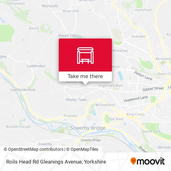 Roils Head Rd Gleanings Avenue map
