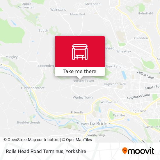 Roils Head Road Terminus map