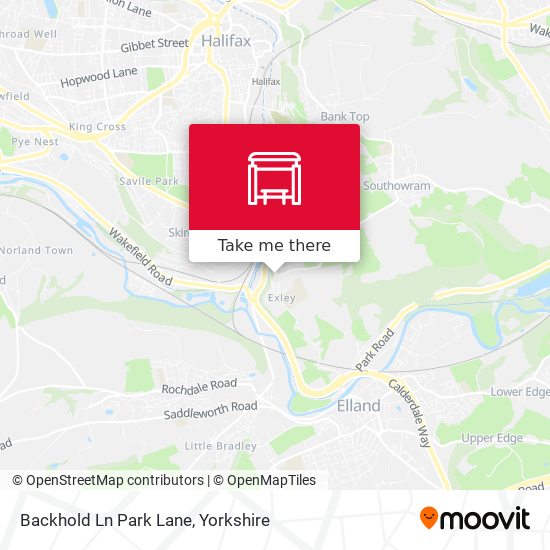 Backhold Ln Park Lane map