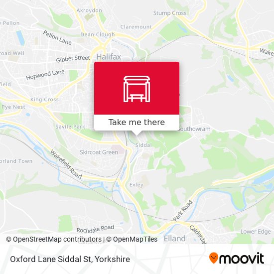 Oxford Lane Siddal St map