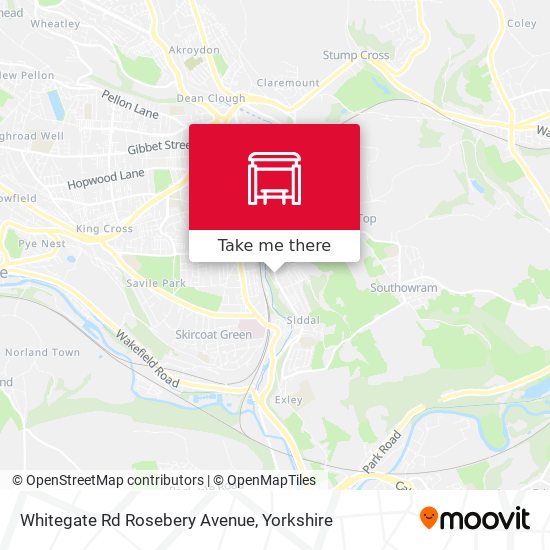 Whitegate Rd Rosebery Avenue map
