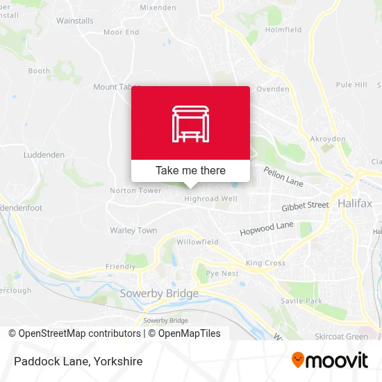 Paddock Lane map