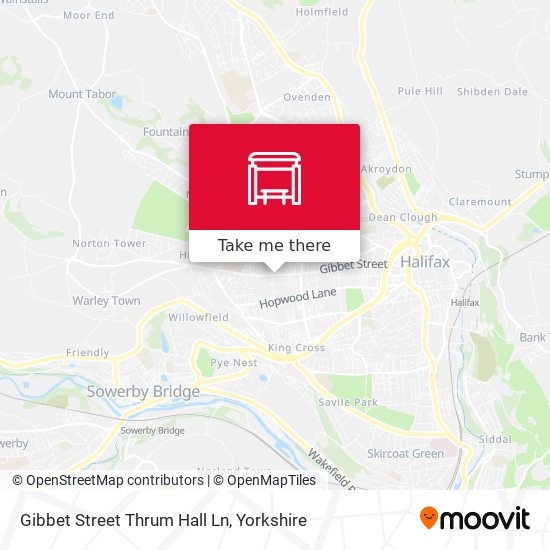 Gibbet Street Thrum Hall Ln map
