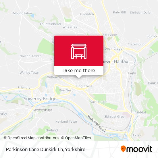 Parkinson Lane Dunkirk Ln map