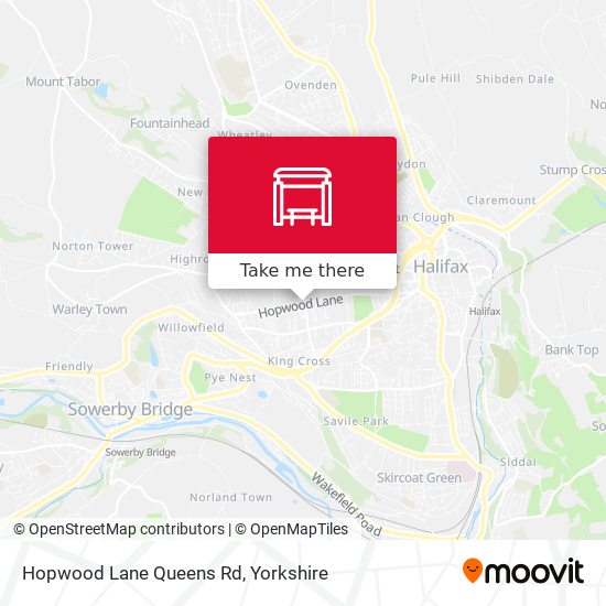 Hopwood Lane Queens Rd map