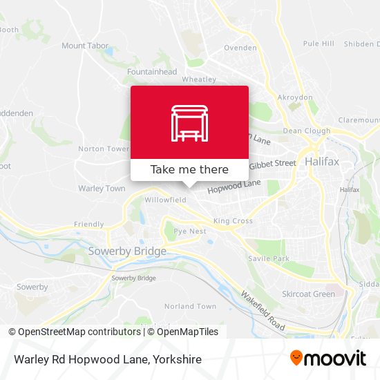 Warley Rd Hopwood Lane map