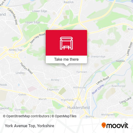 York Avenue Top map