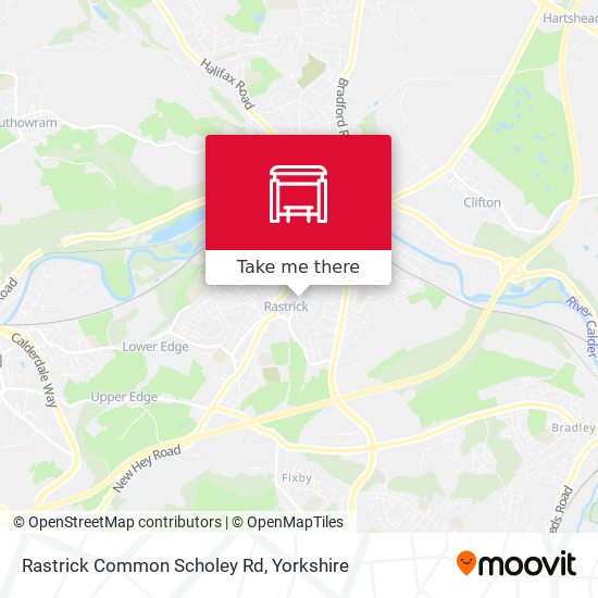 Rastrick Common Scholey Rd map