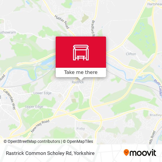 Rastrick Common Scholey Rd map