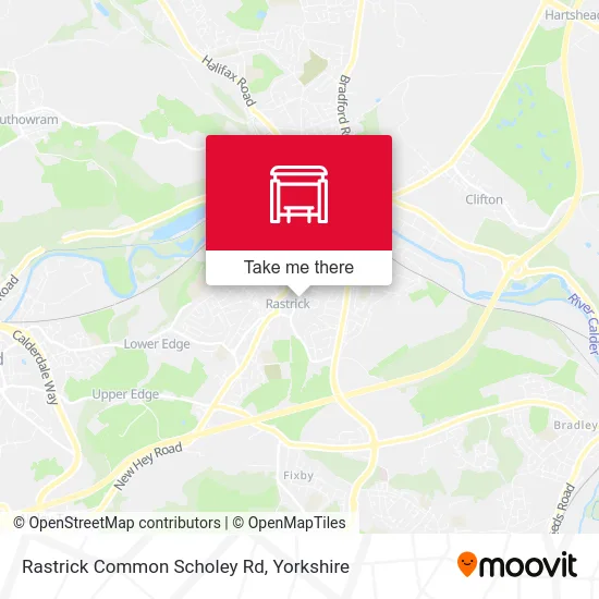 Rastrick Common Scholey Rd map
