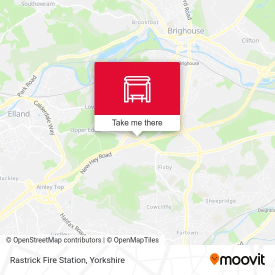 Rastrick Fire Station map