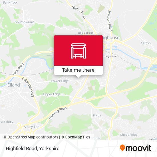 Highfield Road map