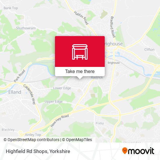 Highfield Rd Shops map