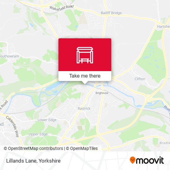 Lillands Lane map