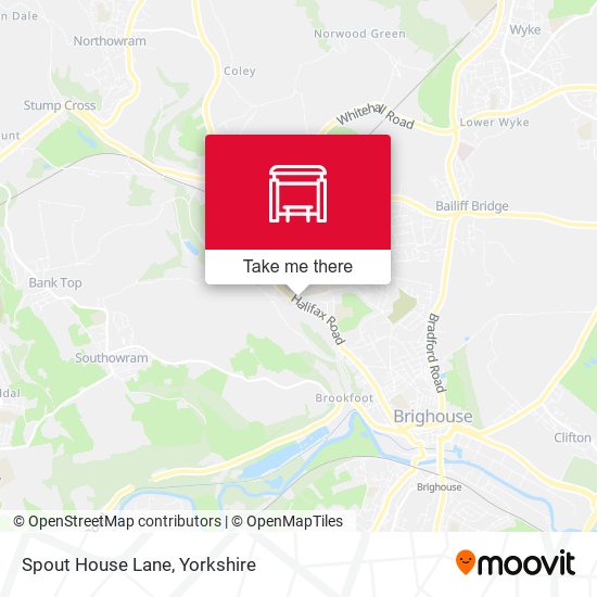 Spout House Lane map