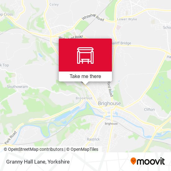 Granny Hall Lane map