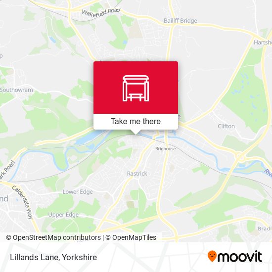 Lillands Lane map