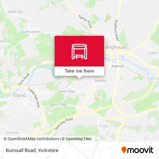 Burnsall Road map