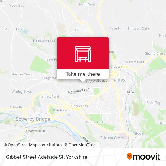 Gibbet Street Adelaide St map