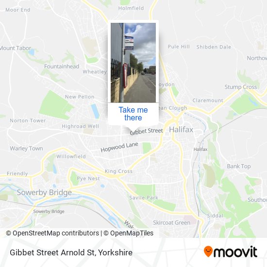 Gibbet Street Arnold St map
