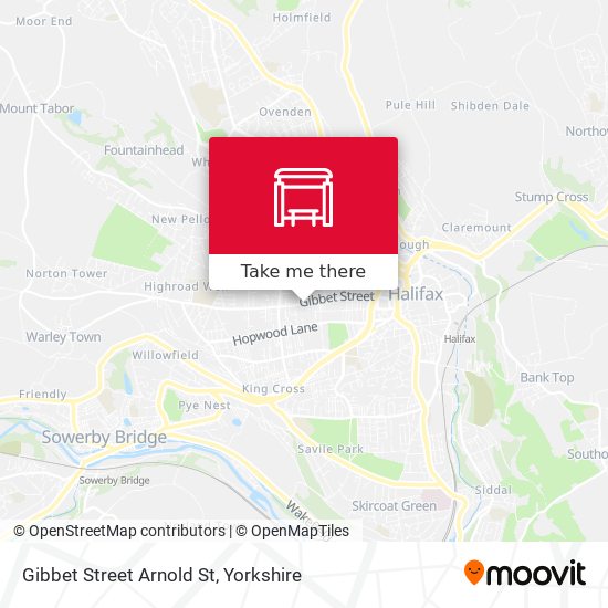 Gibbet Street Arnold St map